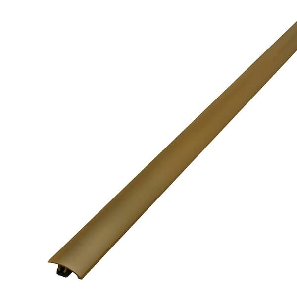 Cinch Antique Brass 1.875 in. x 36 in. Aluminum Reducer with Snaptrack Carpet Trim