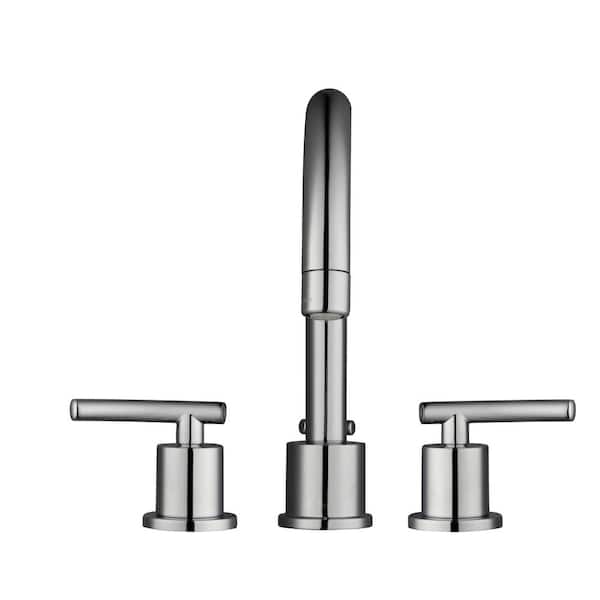 Glacier Bay Dorset 8 in. Widespread Double-Handle High-Arc 