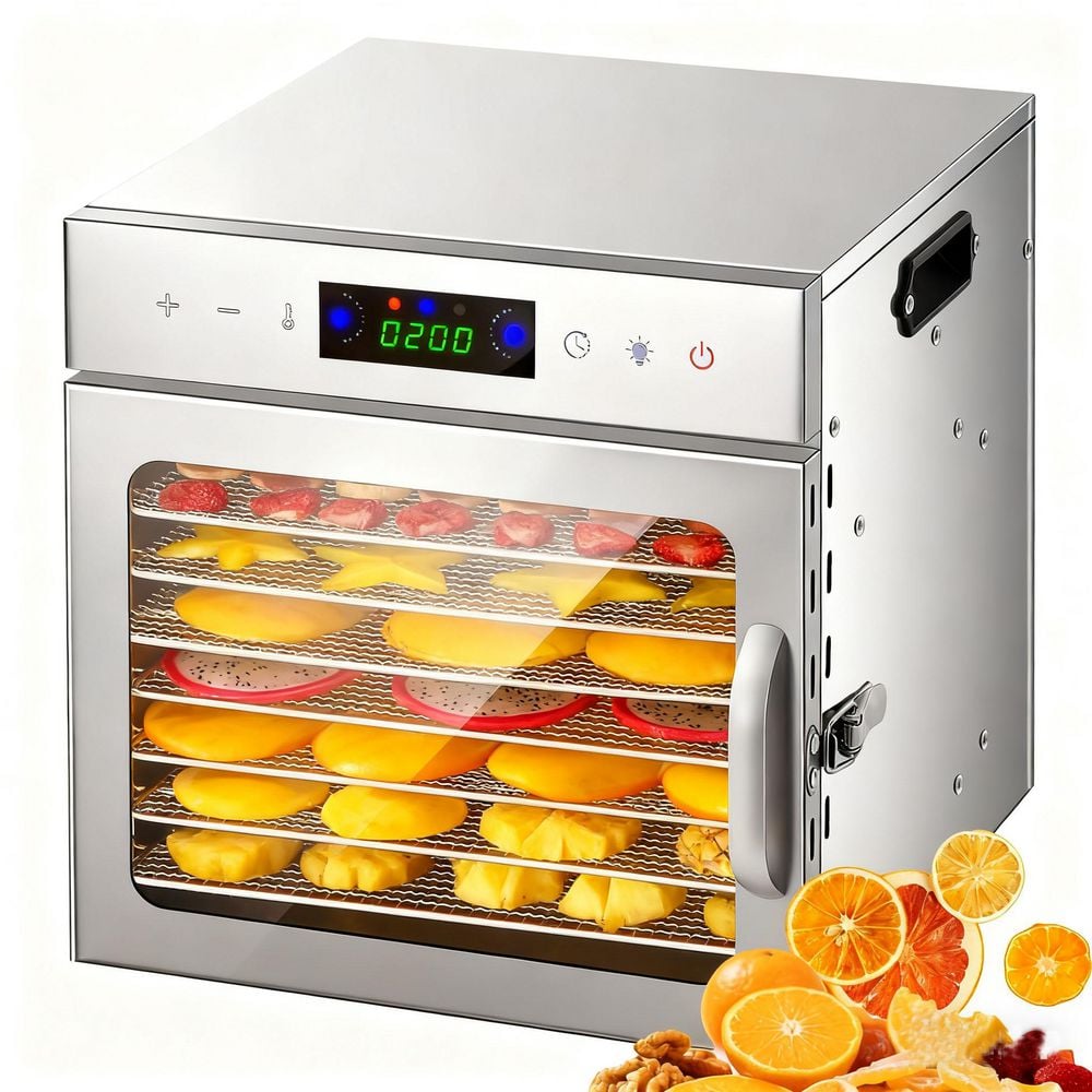 8-Tray Stainless Steel Trays Food Dehydrators, Dehydrator Machine with Digital Timer and Temperature Control price history on PriceWatchPro