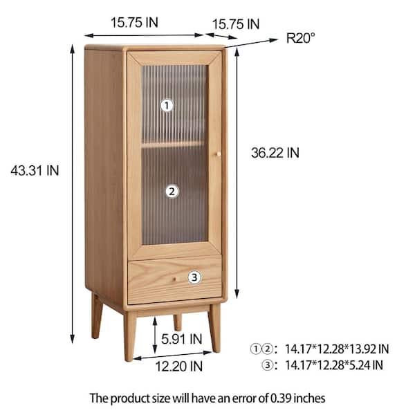 67 Tall Assembled Mobile Bin Storage Cabinet with 18 6 Bins - 80249 F67 -  Sepia Walnut