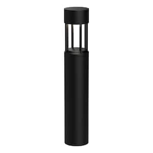 Novato 36 in. 1-Light 24-Watt Black 120-Volt 2500 Lumens Hardwired Integrated LED Exterior Landscape Bollard