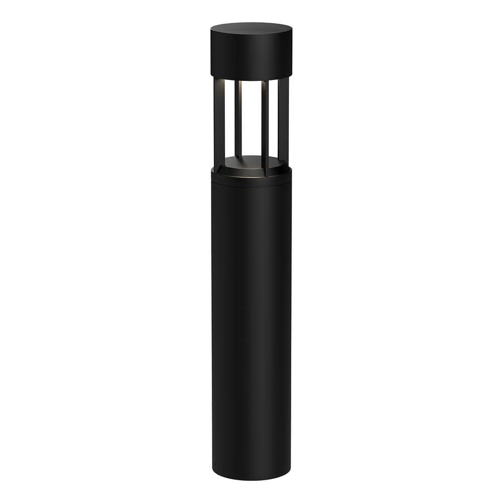 Novato 36 in. 1-Light 24-Watt Black 120-Volt 2500 Lumens Hardwired Integrated LED Exterior Landscape Bollard price history on PriceWatchPro