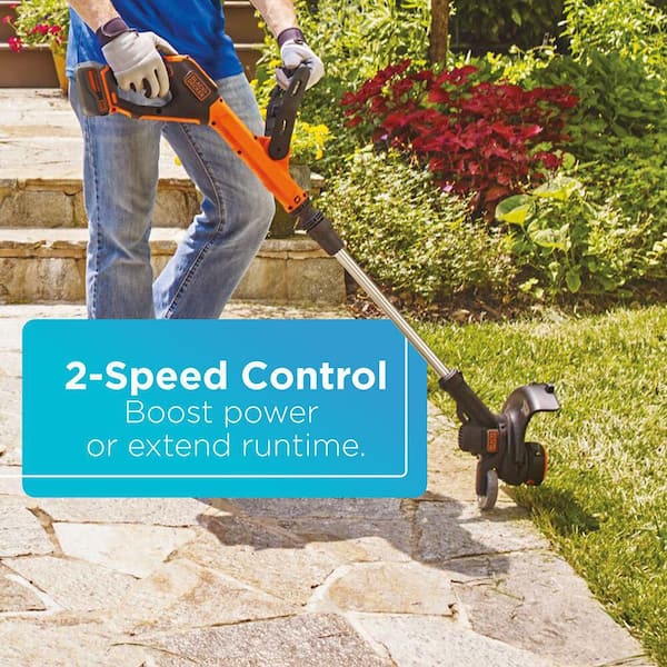 BLACK+DECKER 20V MAX Cordless Battery Powered 2-in-1 String