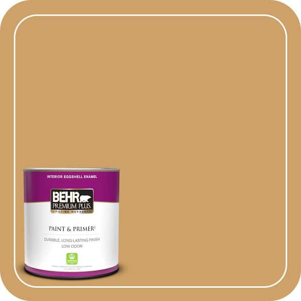 BEHR PREMIUM PLUS 1 qt. #MQ2-16 Summer in the City Eggshell Enamel Low Odor Interior Paint & Primer