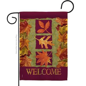 13 in. x 18.5 in. 3 Fall Leaves Garden Flag Double-Sided Fall Decorative Vertical Flags