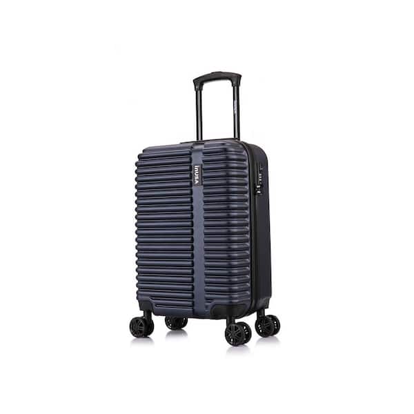 InUSA Ally 20 in. Navy Blue Lightweight Hardside Spinner Carry on