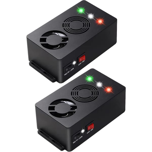 12-Watt Under Hood Electronic Outdoor Animal Rat Squirrel Car Repellent Device, Ultra Sonic Battery Operated (2-Pack)