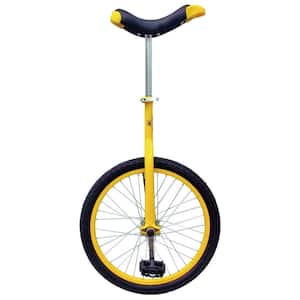 Yellow 20 in. Unicycle with Alloy Rim