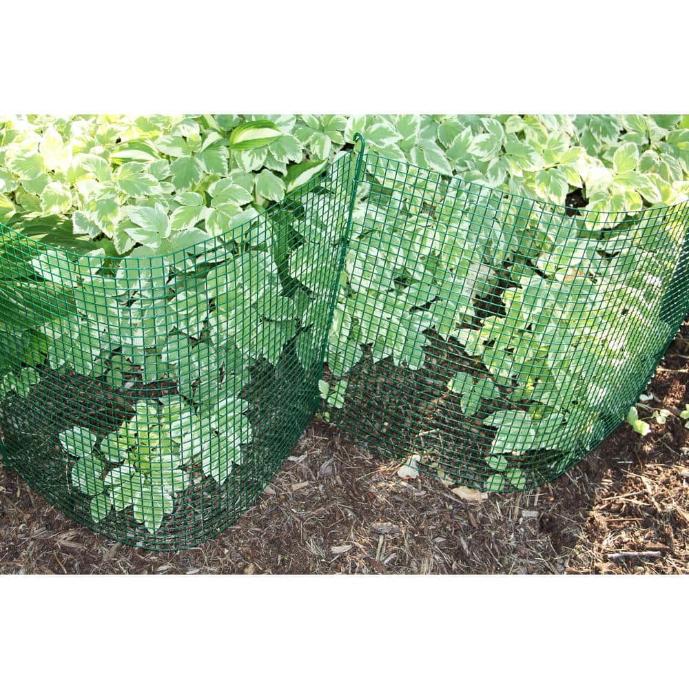 Green Vinyl Coated Expandable Modular Garden Fence Kit