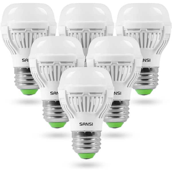 SANSI 60-Watt Equivalent A15 Non-Dimmable E26 LED Light Bulb 5000K Daylight (6-Pack)