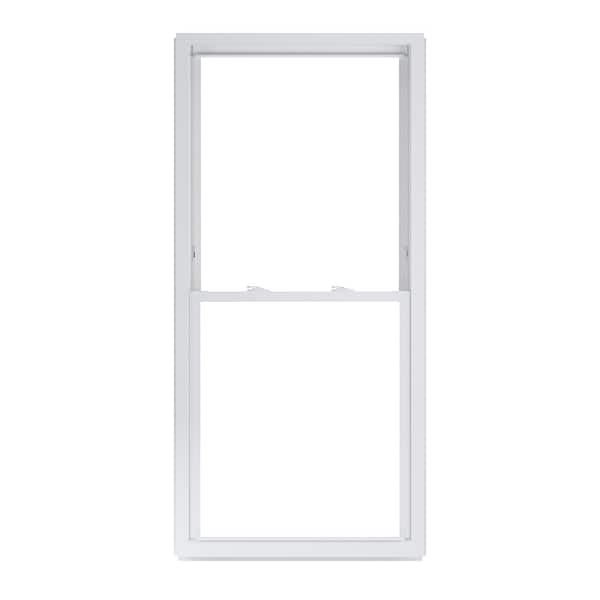 American Craftsman 31.75 in. x 61.25 in. 50 Series Low-E Argon Glass Double Hung White Vinyl Replacement Window, Screen Incl
