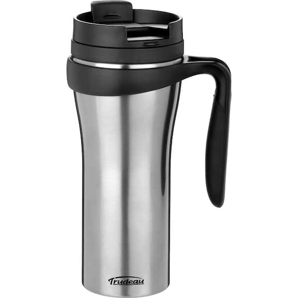 Trudeau 16 oz. Paige Stainless Steel, Double Wall Insulated Travel Mug