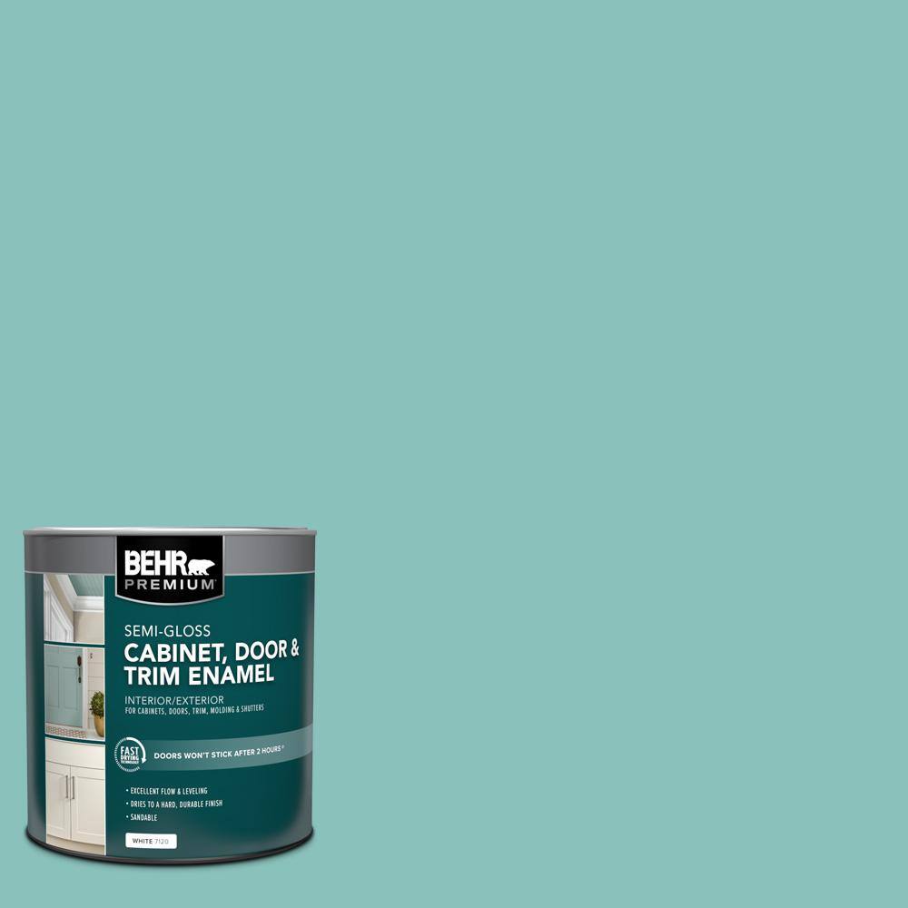 1 qt. #M450-4 Undine Semi-Gloss Enamel Interior/Exterior Cabinet, Door & Trim Paint price history on PriceWatchPro