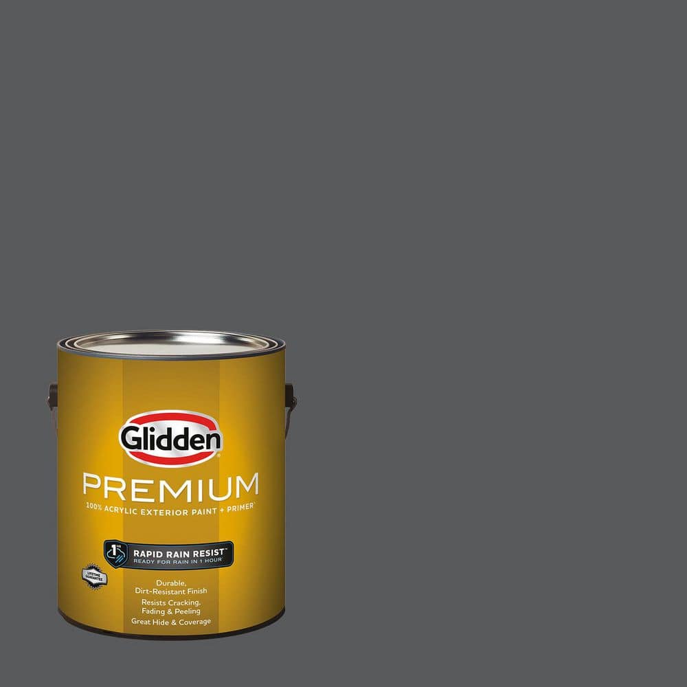 Glidden Premium 1-gal. Zombie PPG1010-7 Flat Exterior Latex Paint
