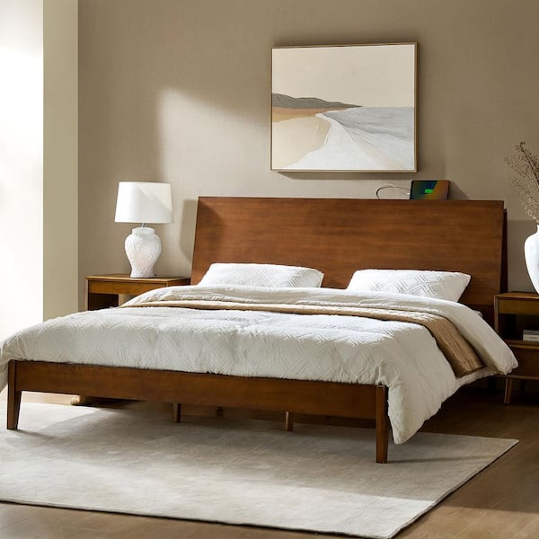 JAYDEN CREATION Michigan Acorn Mid-century Modern Bedroom