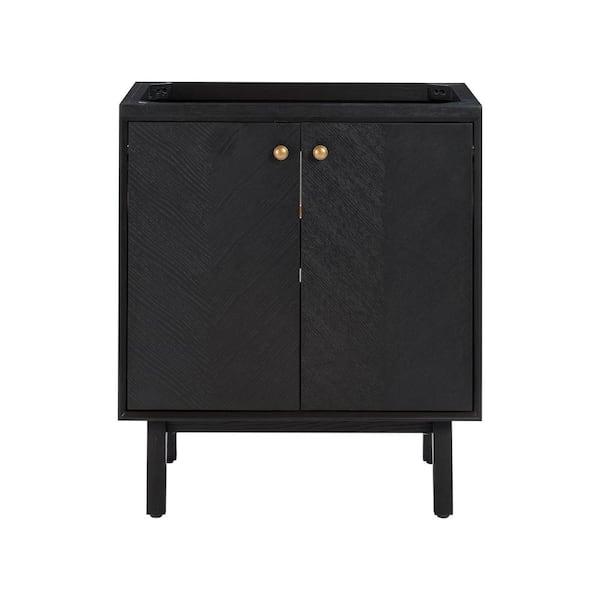 Avanity Adele 30 in. W x 21 in. D x 34 in. H Bath Vanity Cabinet without Top in Black Oak Finish
