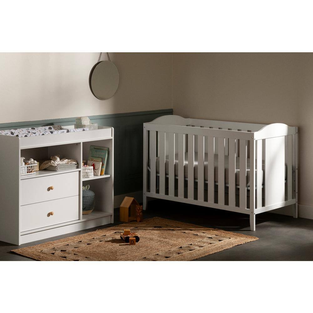 Sweedi Pure White 44.75 in. Changing Table