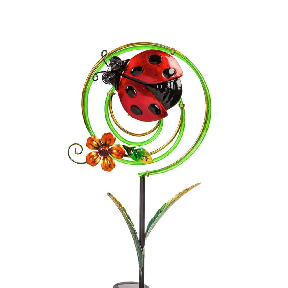 ladybug solar garden stake