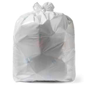 8 Gal. 0.7 mil 20 in. x 22 in. White Trash Bags (125-Count)