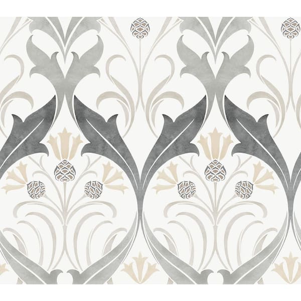 York Wallcoverings 60.75 sq. ft. Pine Cone Ribbon Wallpaper