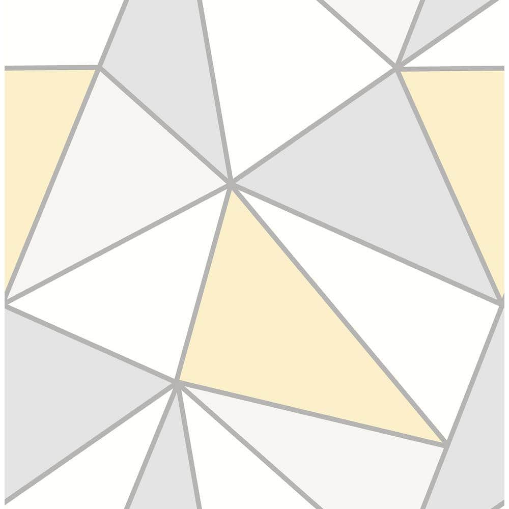 Apex Yellow Geometric Strippable Roll (Covers 56.4 sq. ft.)