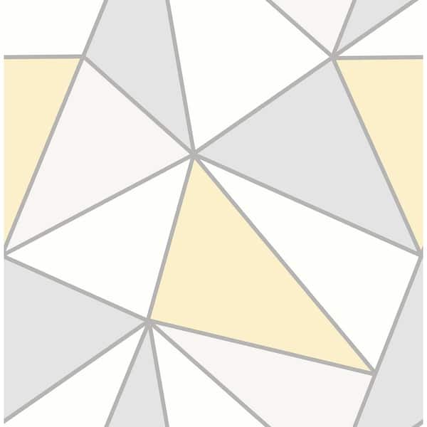 Advantage Apex Yellow Geometric Strippable Roll (Covers 56.4 sq. ft.)