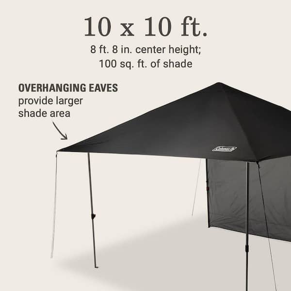 Coleman OASIS Lite 10 x 10 Canopy with Sun Wall in Black Coleman OASIS Lite 10 x 10 Canopy with Sun Wall in Black