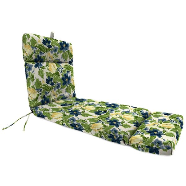 Jordan Manufacturing 72 in. L x 22 in. W x 3.5 in. T Rectangular Outdoor Chaise Lounge Cushion in Rebecca Asparagus