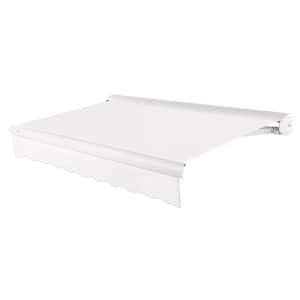 12 ft. Key West Left Motorized Retractable Awning with Cassette (120 in. Projection) Off White