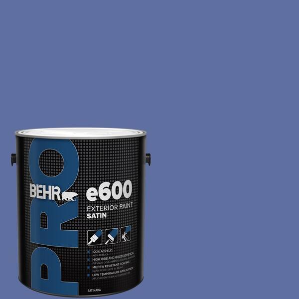 1 gal. #610B-6 Stained Glass Satin Exterior Paint