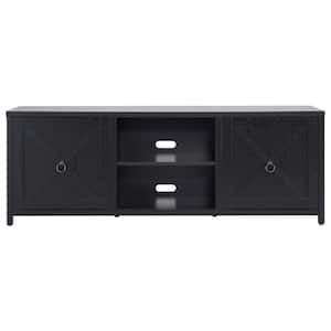 Granger 68 in. Black Grain TV Stand Fits TV's up to 75 in.