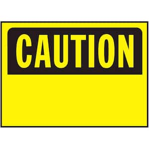 HY-KO 10 in. x 14 in. Plastic Caution Sign Occupational Health and ...