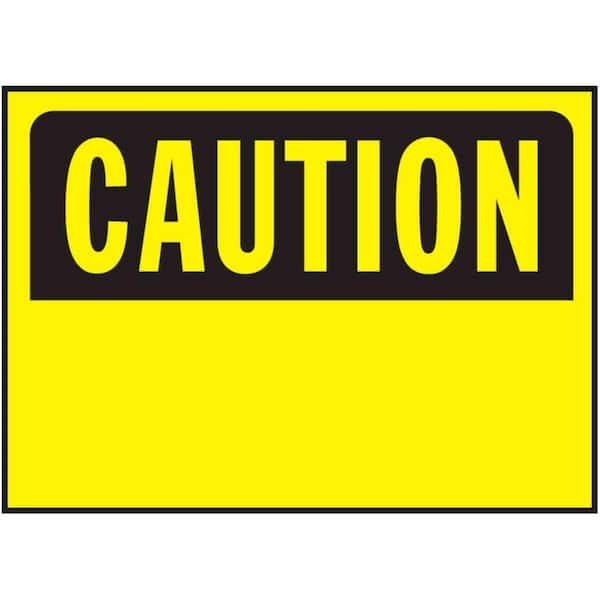 HY-KO 10 in. x 14 in. Plastic Caution Sign Occupational Health and Safety Act