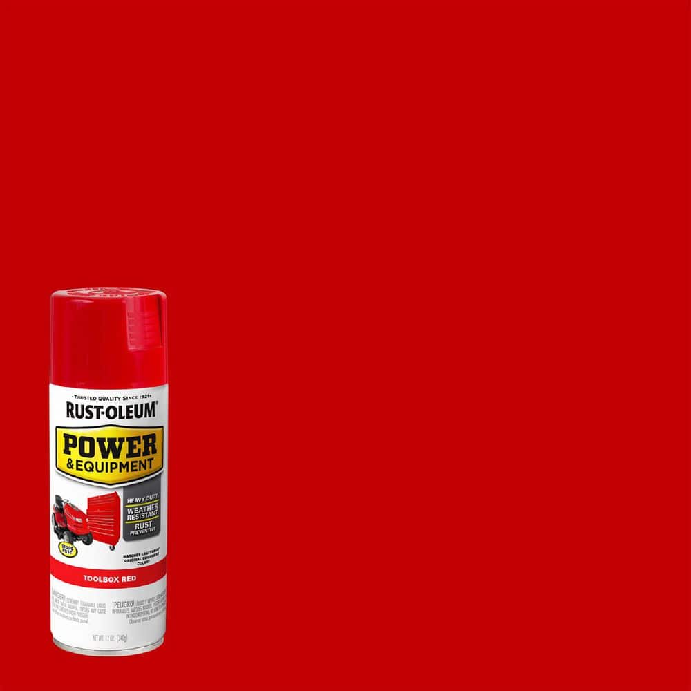 Rust-Oleum 12 oz. Power and Equipment Toolbox Red Enamel Spray Paint (6-Pack)