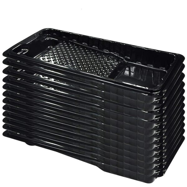 4 in. Plastic Paint Tray Liners for Household (12-Pack)