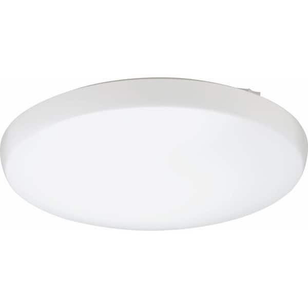 Lithonia Lighting Low Profile Round 20 in. White LED Flush Mount Light Fixture