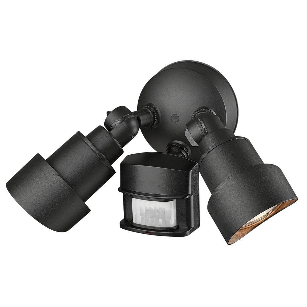 Matte Black Aluminum 24W Integrated LED Security Floodlight