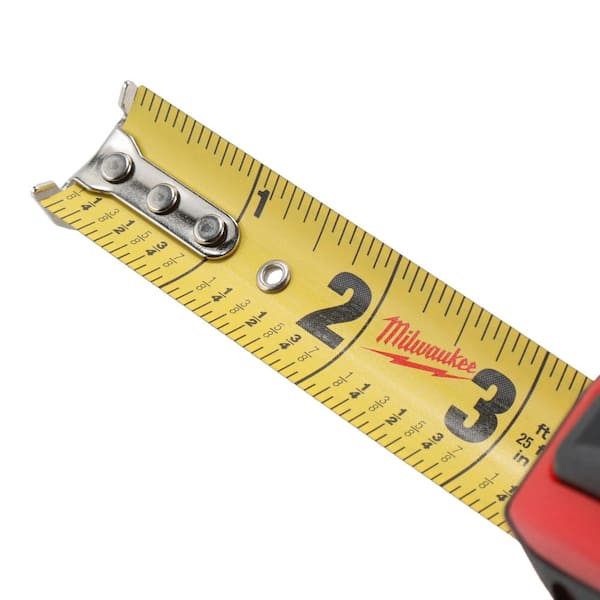 Milwaukee Compact 25 ft. SAE Tape Measure with Fractional Scale