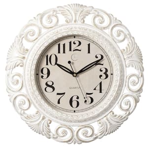 Seiko 12 in. White Business Wall Clock QXA756WLH - The Home Depot