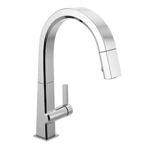Pivotal Single-Handle Pull-Down Sprayer Kitchen Faucet with MagnaTite Docking in Chrome