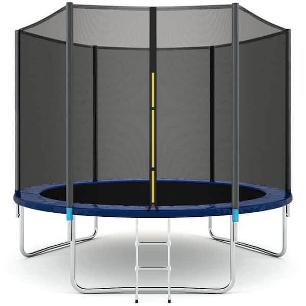 Adult Kid Trampoline Combo Jump Safety Fitness Enclosure Net W/Spring Pad Ladder 