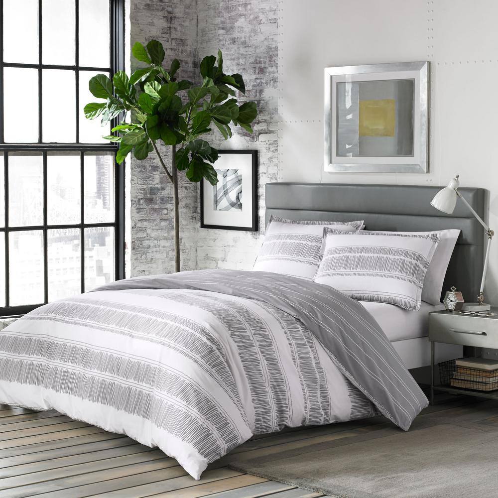 Ziggy Twin White Cotton Reversible Comforter Set