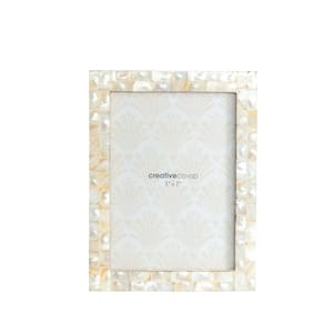 5 in. x 7 in. White Mother of Pearl Picture Frame