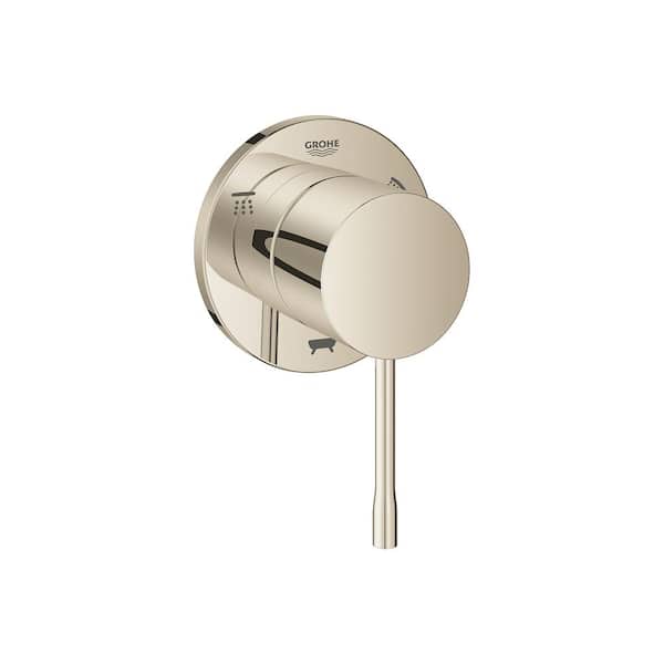 GROHE Essence 1-Handle 3-Way Diverter Trim Kit in Polished Nickel (Valve Not Included)