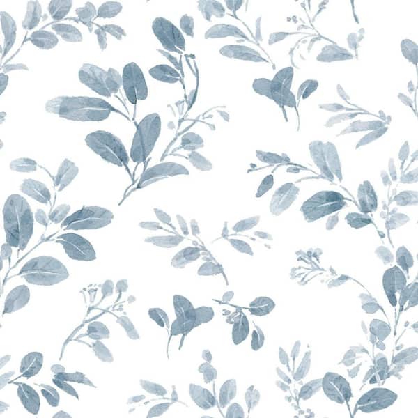 RoomMates 28.29 sq. ft. Dancing Leaves Peel and Stick Wallpaper