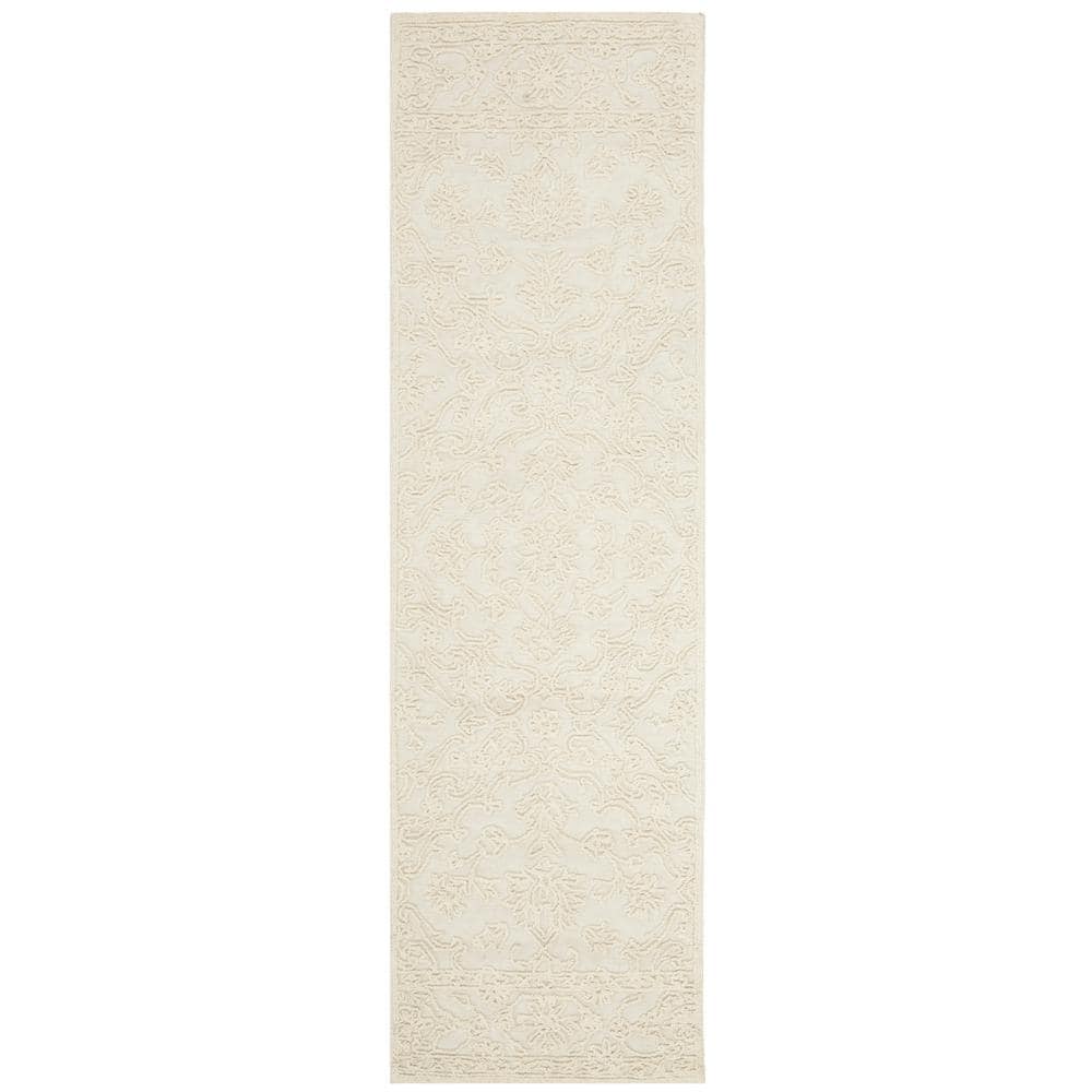 Trace Ivory 2 ft. x 10 ft. Floral Medallion Runner Rug -  SAFAVIEH, TRC102C-210