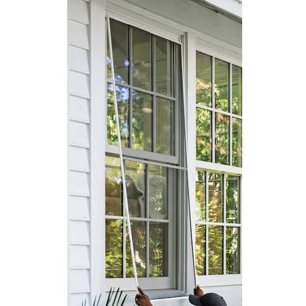 5/16 in. x 48 in. White Window Screen Accessory Frame Kit