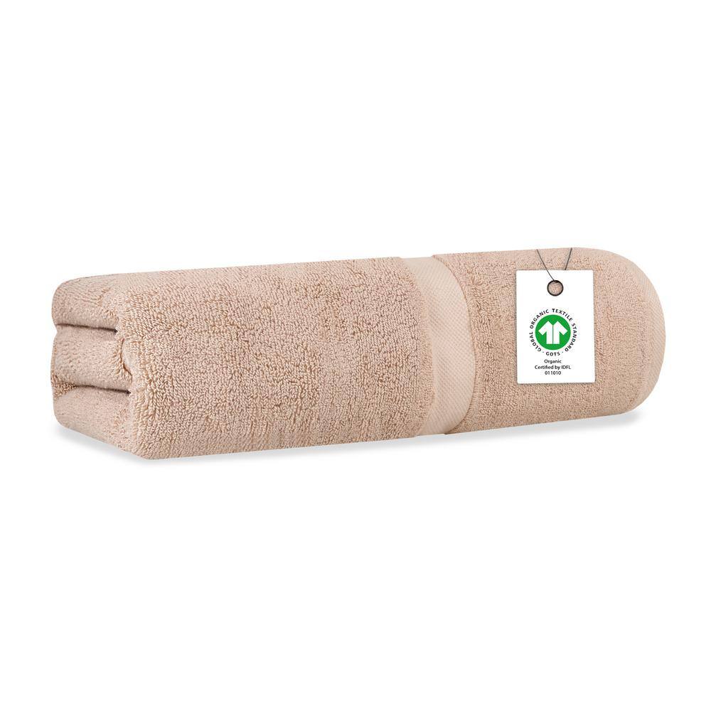 Rose Dust Solid 100% Organic Cotton Luxuriously Plush Bath Sheet (Set of 1) price history on PriceWatchPro