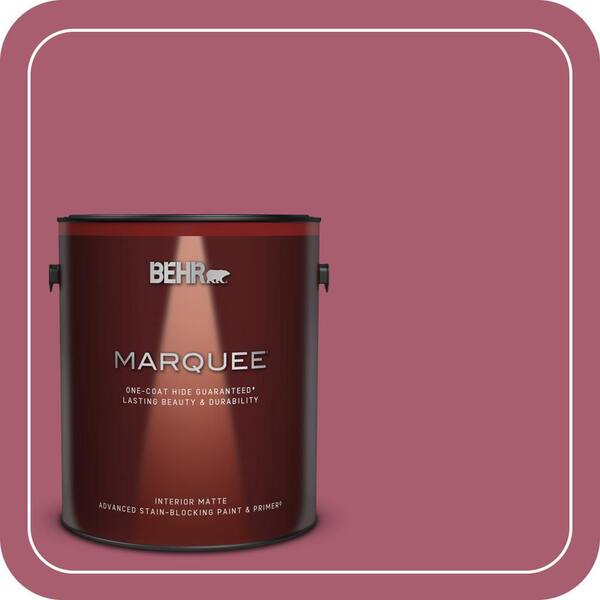 BEHR MARQUEE 1 gal. #MQ1-07 Shine Baby Shine One-Coat Hide Matte Interior Paint & Primer