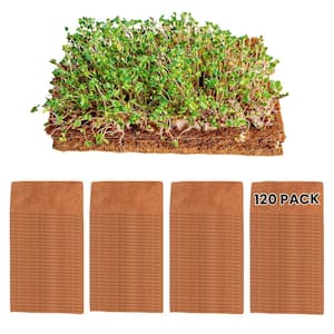 10 x 20 in. Brown Coir Rectangle Outdoor Grow Mat with Coco Liner (120-Pack)